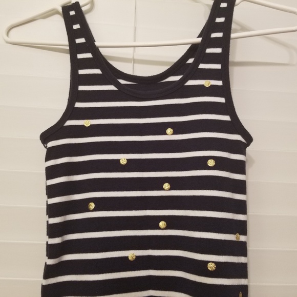 Navy & white tank top. - Picture 2 of 5